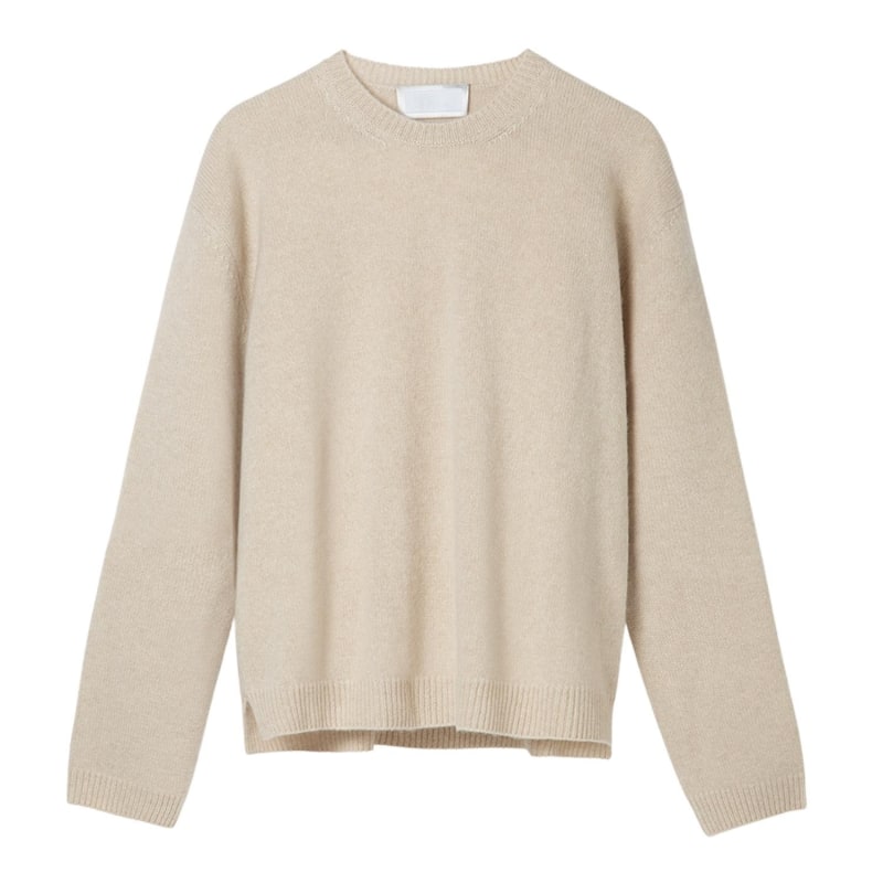 Thumbnail of The Cosmopolitan Cashmere Sweater — Natural Beige image