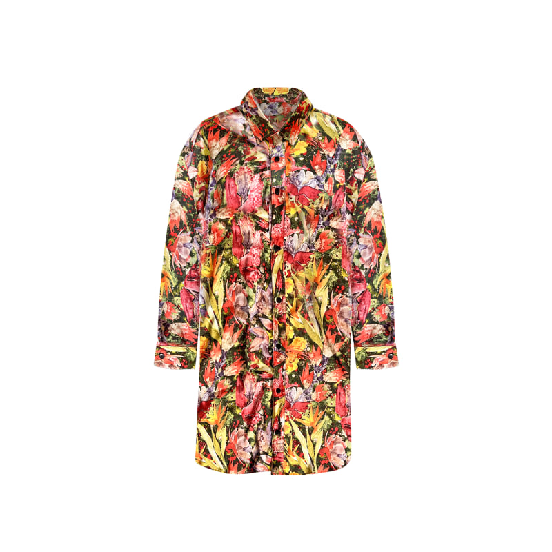 Thumbnail of Olivia Oversized Red Floral Shirt image