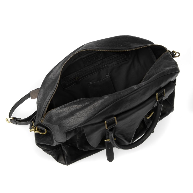 Thumbnail of Wandering Soul Black Leather Travel Bag image