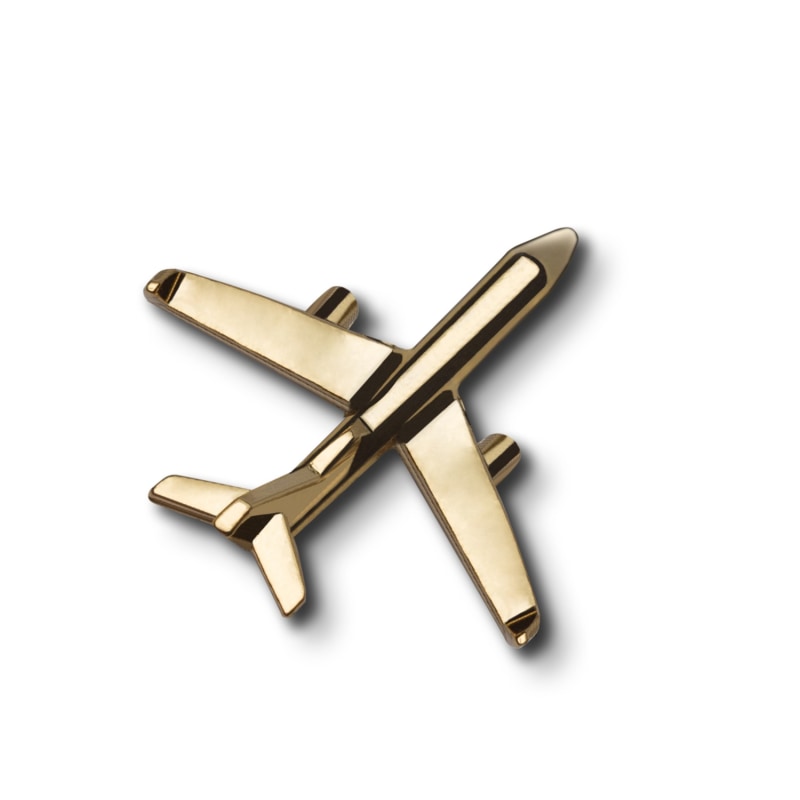 Tiny Airplane Necklace Gold / Silver Jet Plane Aeroplane