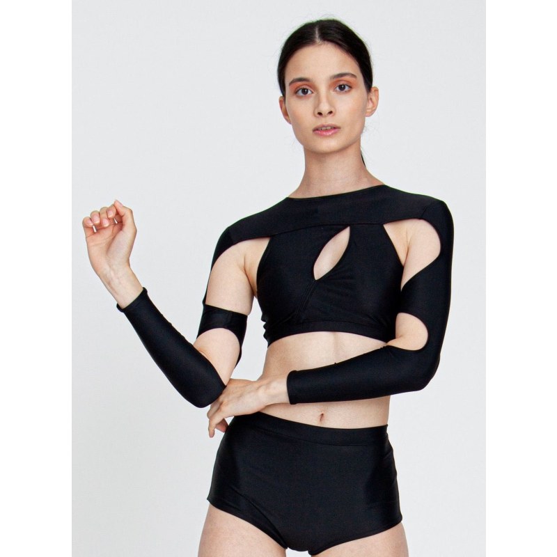 Omega Long Sleeve Top - Black  FANNA - The brand for conscious