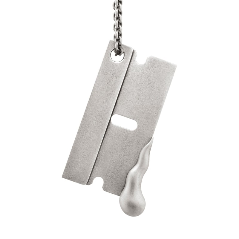 Thumbnail of Sharp Edge Razor Pendant In Sterling Silver image