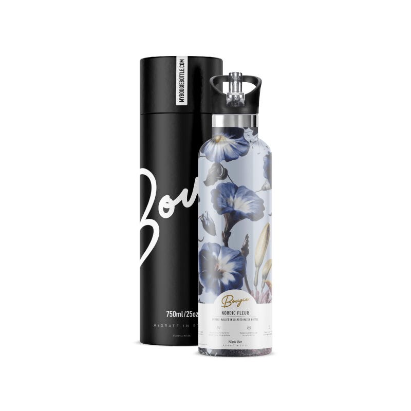 Thumbnail of Nordic Fleur | Insulated Water Bottle With Flip 'N' Sip Lid image