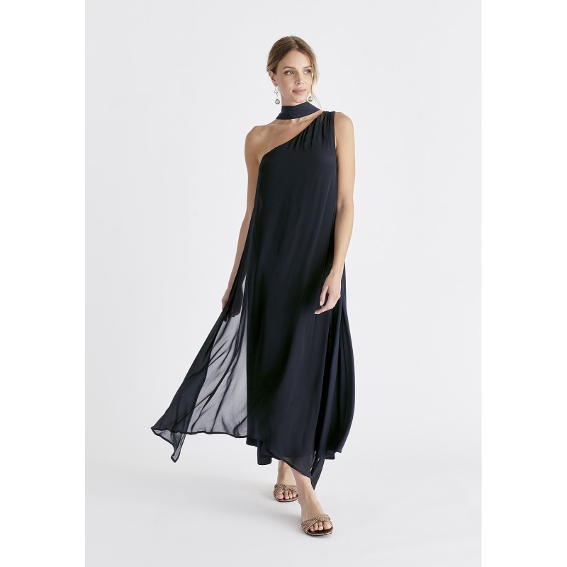 Blouse Toska Med Femme Noire, Manches Longues, épaule Dénudée, Taille M