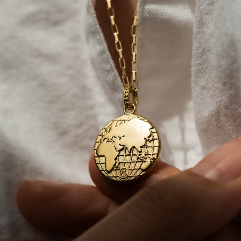 Thumbnail of One World Talisman Necklace In Gold image