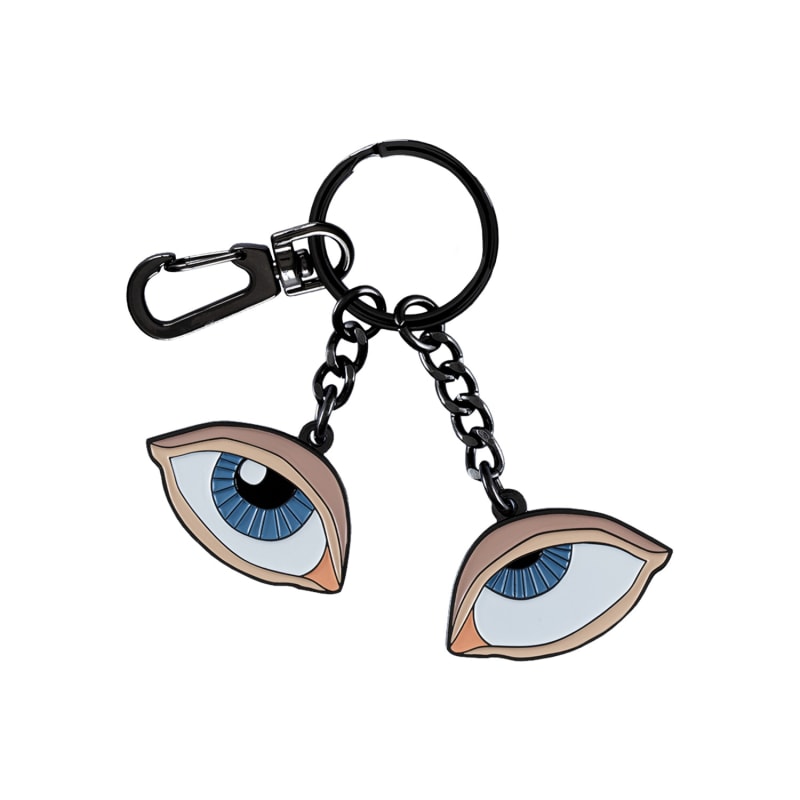 Thumbnail of Enamel Keychain Rolling Eyes image