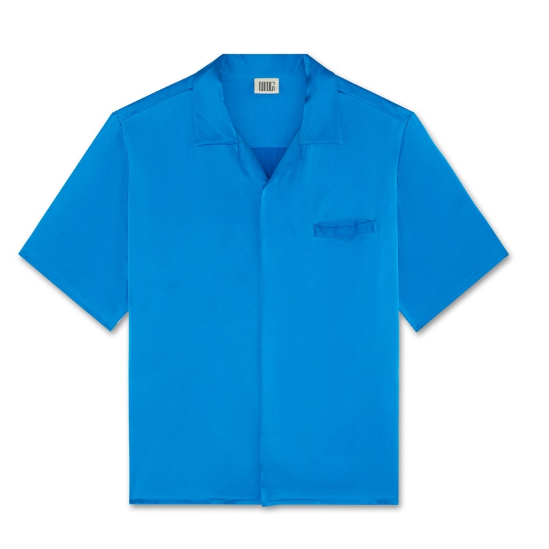 Thumbnail of Resort Mulberry Silk Shirt Blue image