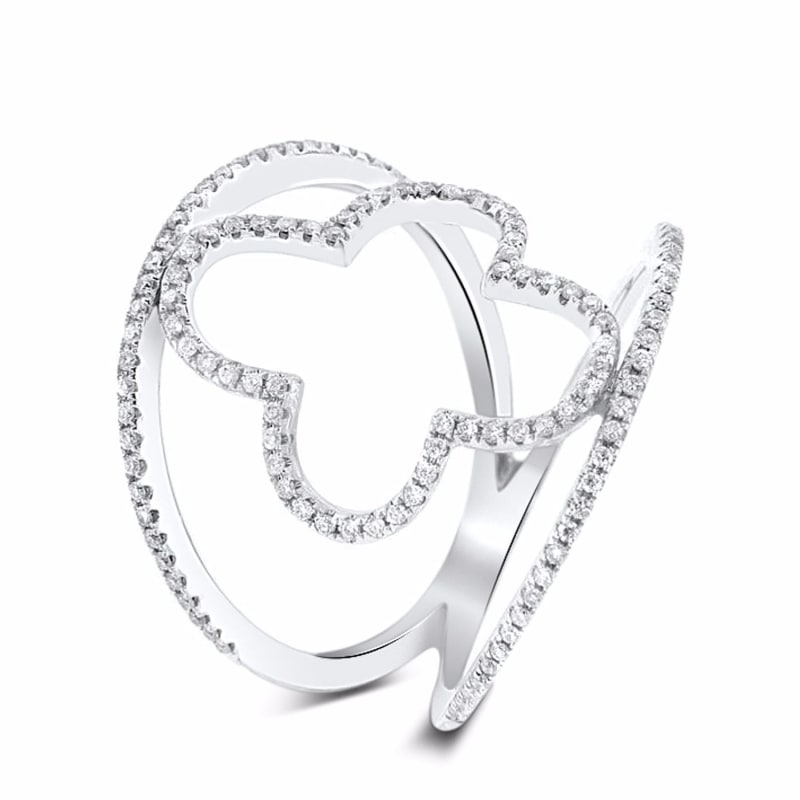 Thumbnail of Spring Diamond Ring 18K White Gold image