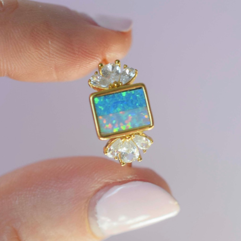 Thumbnail of Opal Ombre Empress Ring image