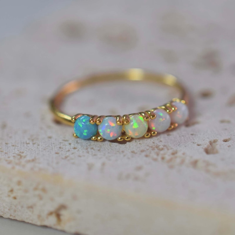 Thumbnail of Opal Ombre Quinn Ring image