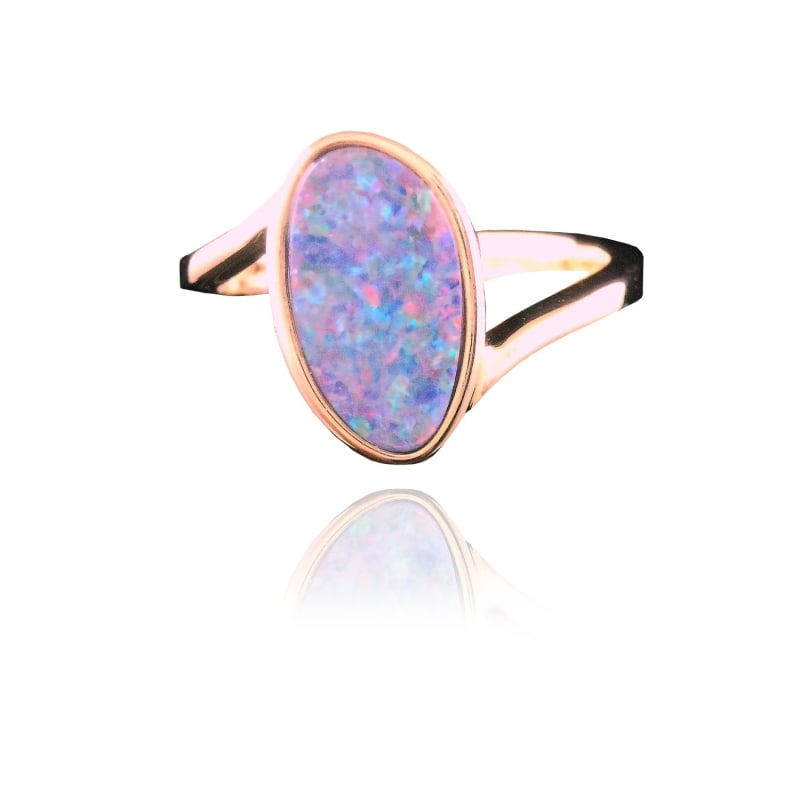 Mens opal pinky ring shop