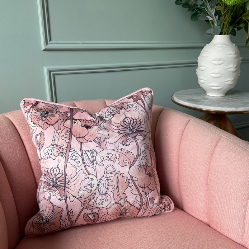 Thumbnail of Opium Blush Summer Velvet Cushion- Small image