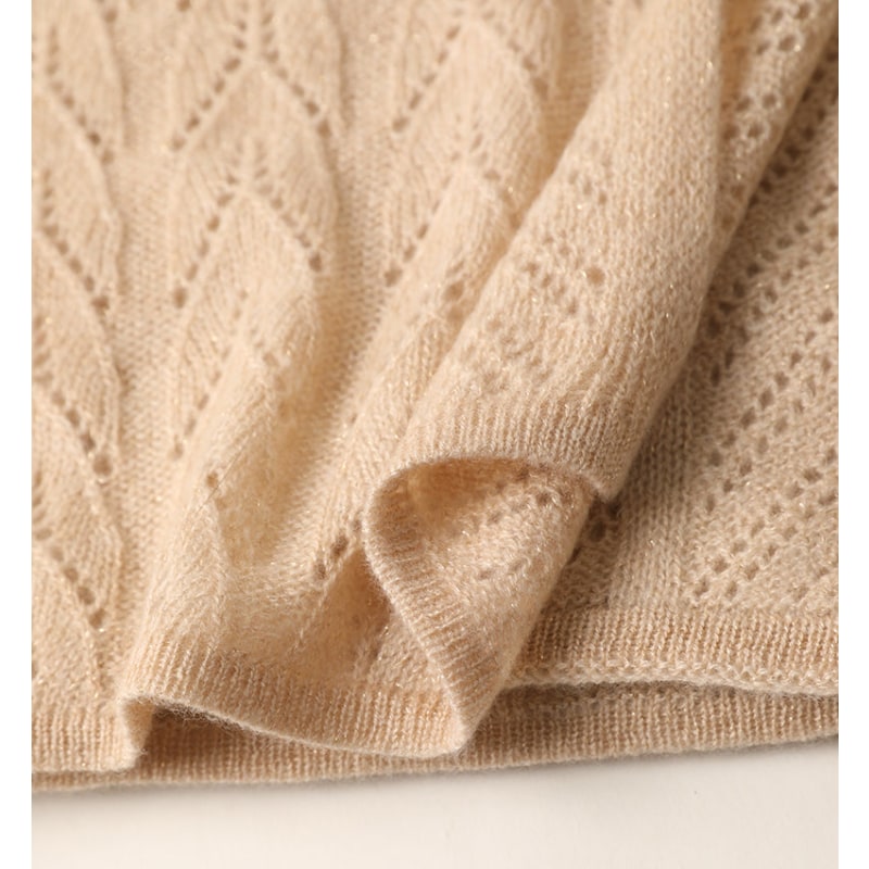 Thumbnail of Cashmere Pointelle Scarf - Neutrals image