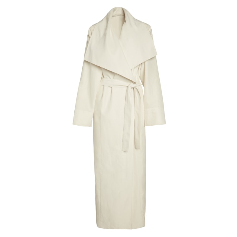 Exode Trench Coat White | Lâcher Prise Apparel | Wolf & Badger