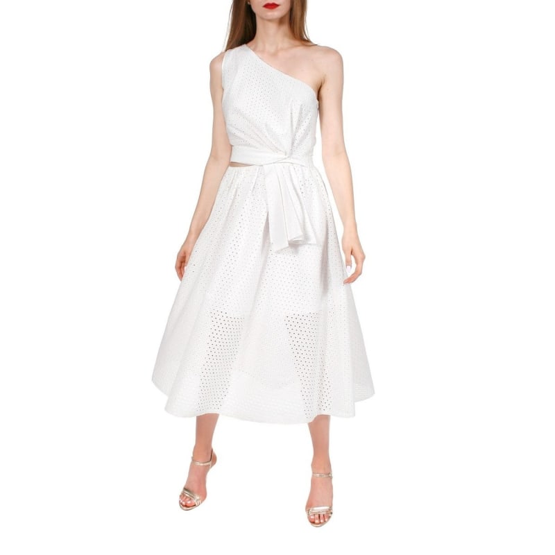 Wolf and badger white dress