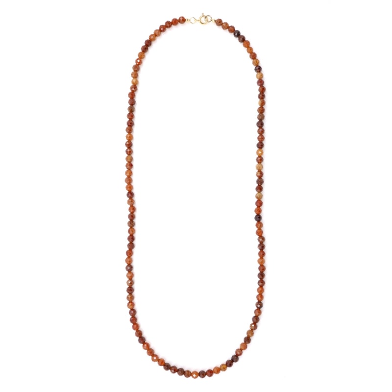 Thumbnail of Orange Garnet Beaded Necklace image