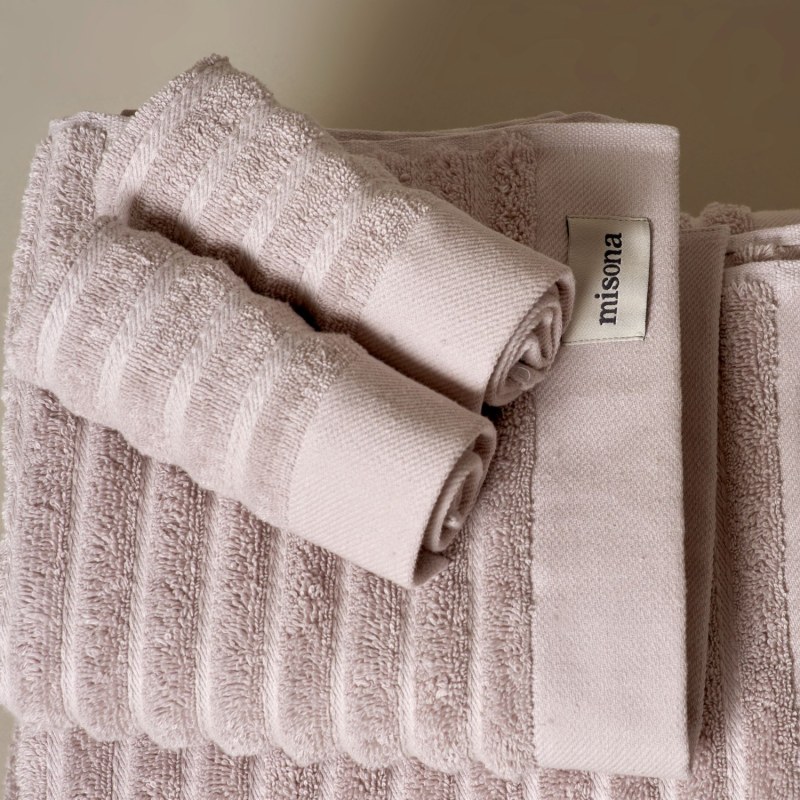 Organic Cotton Bath Towel Set - Blush Pink, Misona