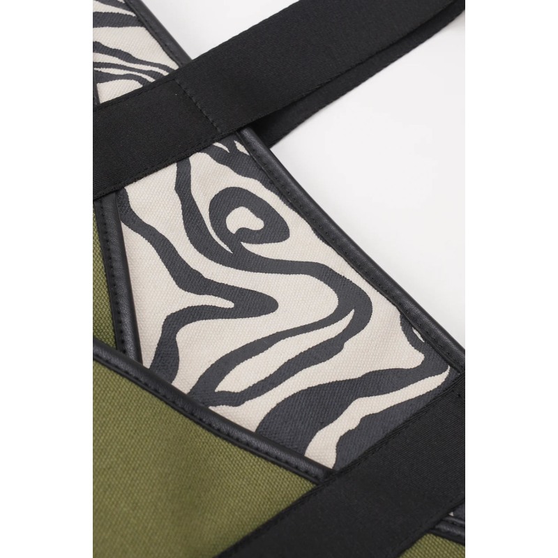 Thumbnail of Origami Pocket Tote - Khaki Green Terrain Print image