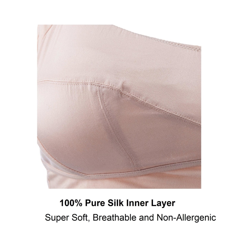 Thumbnail of Ornate- Comfort Silk & Organic Cotton Non Wired Bra In Peach Pink image