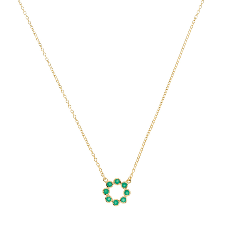 Thumbnail of Ortigia Mini Chrysoprase & Gold Vermeil Necklace image