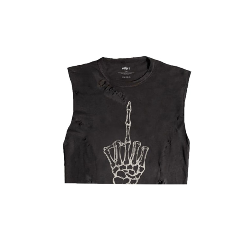 Thumbnail of Other F-U Thrasher Cropped Tank - Black image