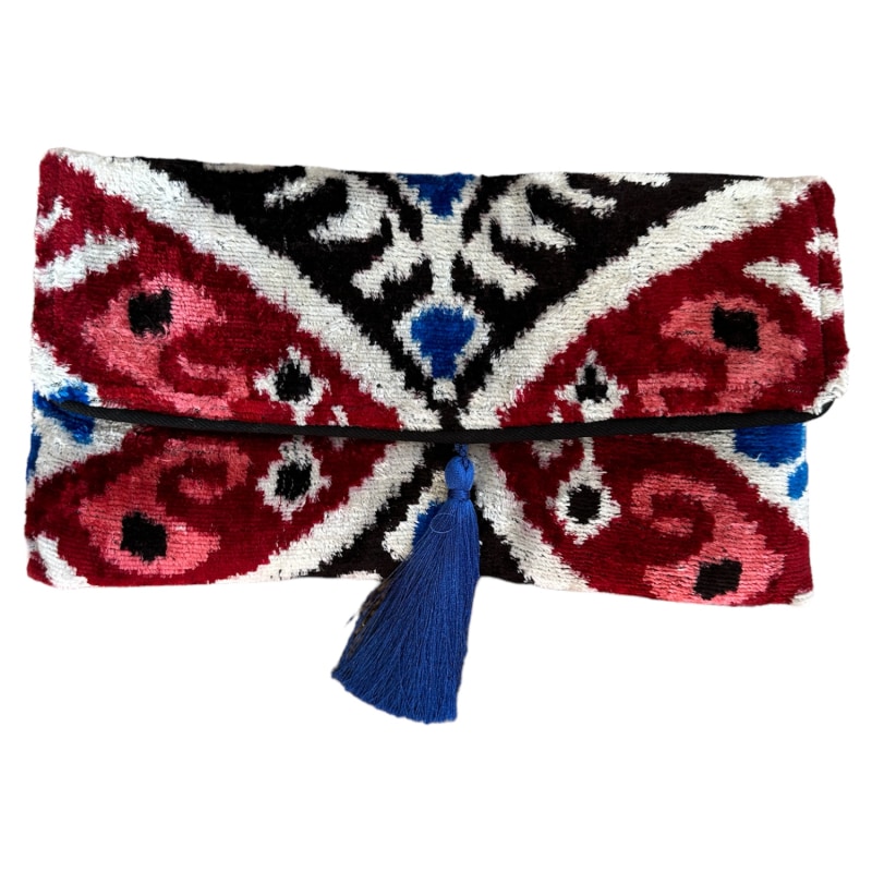 Thumbnail of Ottoman Style Velvet Ikat Clutch image