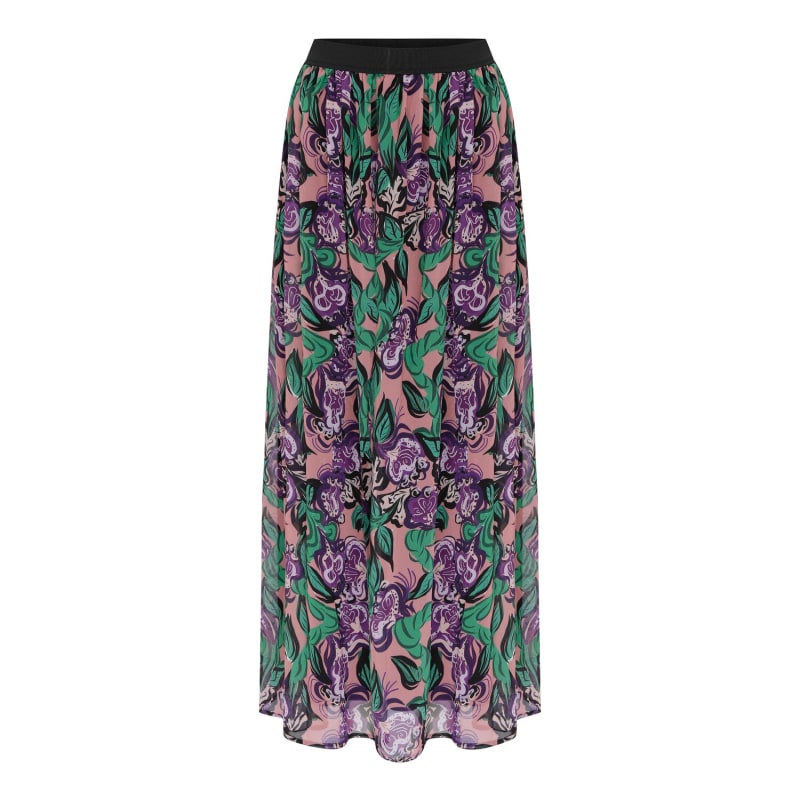 Thumbnail of Signature Print Long Skirt image