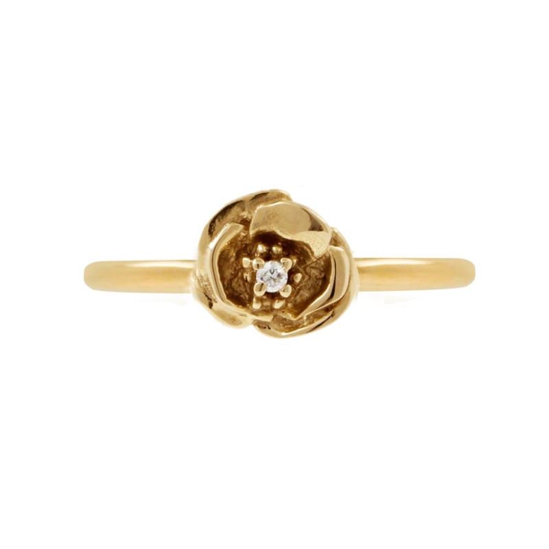 Thumbnail of Poppy Diamond Ring – Gold Vermeil image