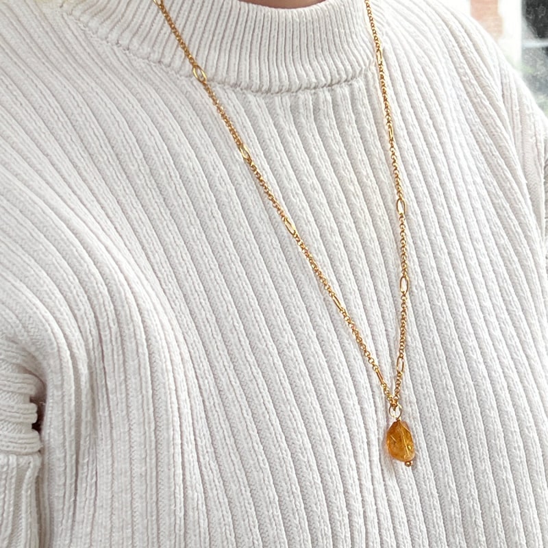 Thumbnail of Ovala Chain With Warm Citrine image