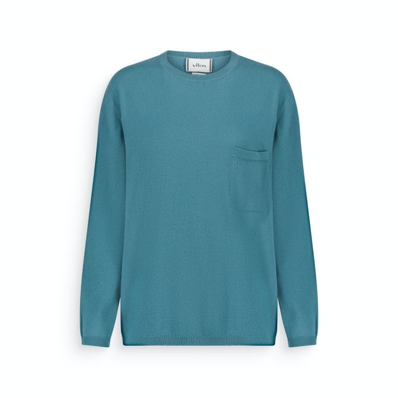 Thumbnail of Oversize Crewneck Cashmere Sweater Island Blue image