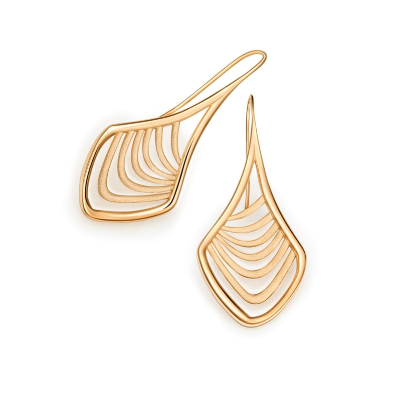 Thumbnail of Oversized Drop Earrings - Gold Mixed image
