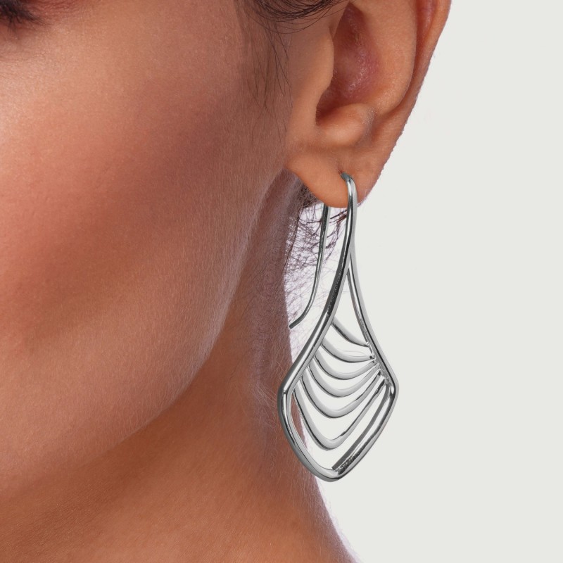 Thumbnail of Oversized Drop Earrings - Silver image