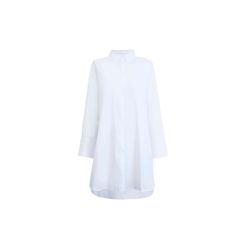 Thumbnail of Oversized Plain Shirt White image