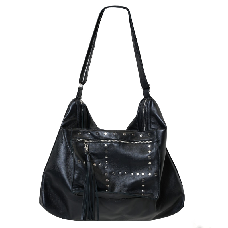 Oversized Slouchy Tote Bag In Black by Metamorphoza