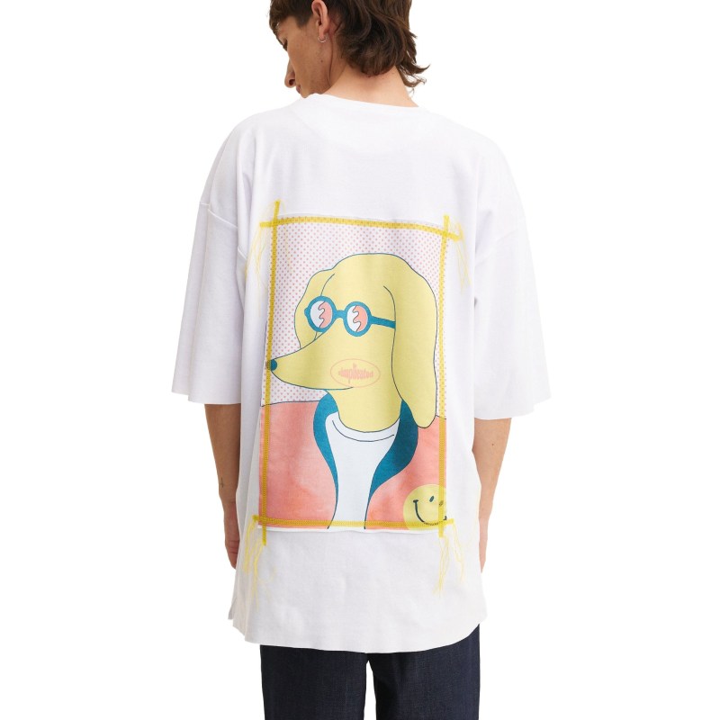 Thumbnail of Oversized T-Shirt In White With Doggo Design image