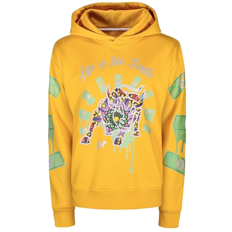 Inspirational Affirmation Hoodie With Reflective Design Yellow by Miracles Manifester