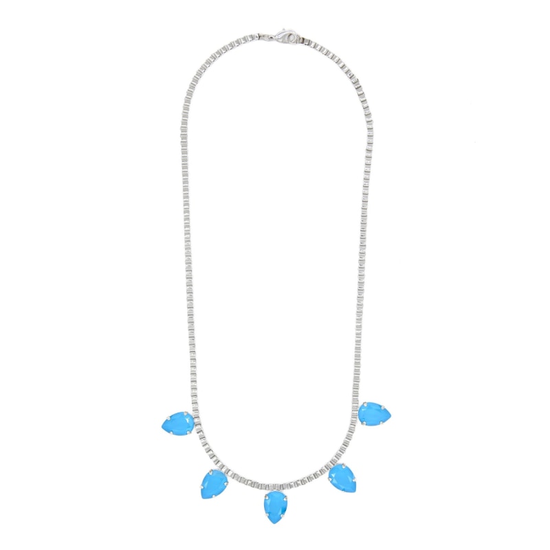 Thumbnail of Five Drops Necklace In Azure Blue image