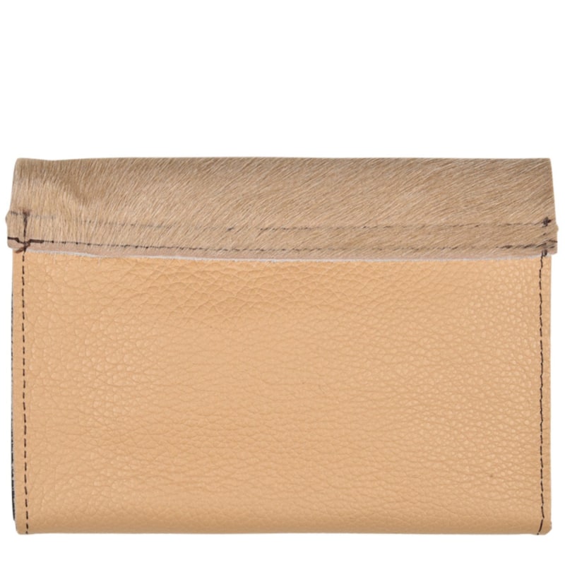 Thumbnail of Owen Barry Small Vermont Cowhide Leather Purse Cappa/Biscotti Tan - Vermont image