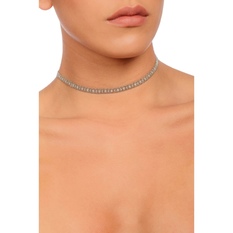 Thumbnail of Mini Linear Choker - Platinum, Silver image