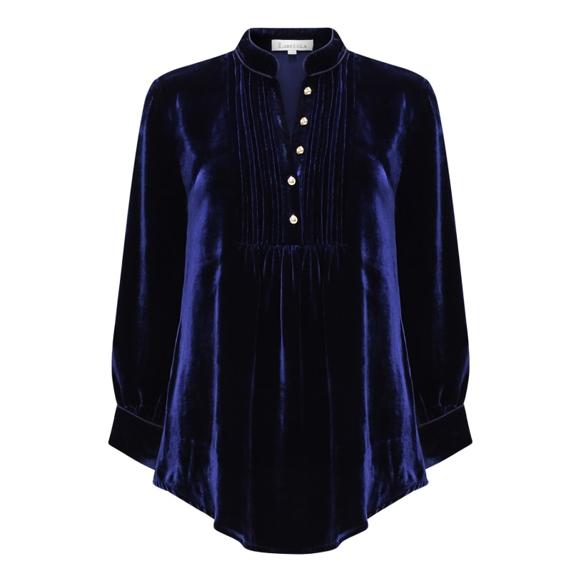 Thumbnail of Delphine Top New Navy Velvet image