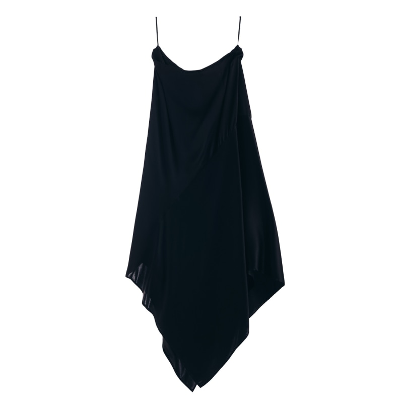 Silk Skirt With Asymmetric Hem by MIONÈ