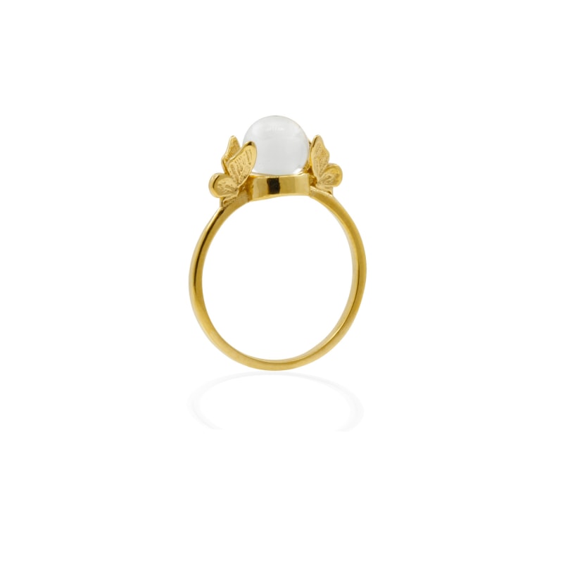 Thumbnail of Butterfly Quartz Ring - Gold image