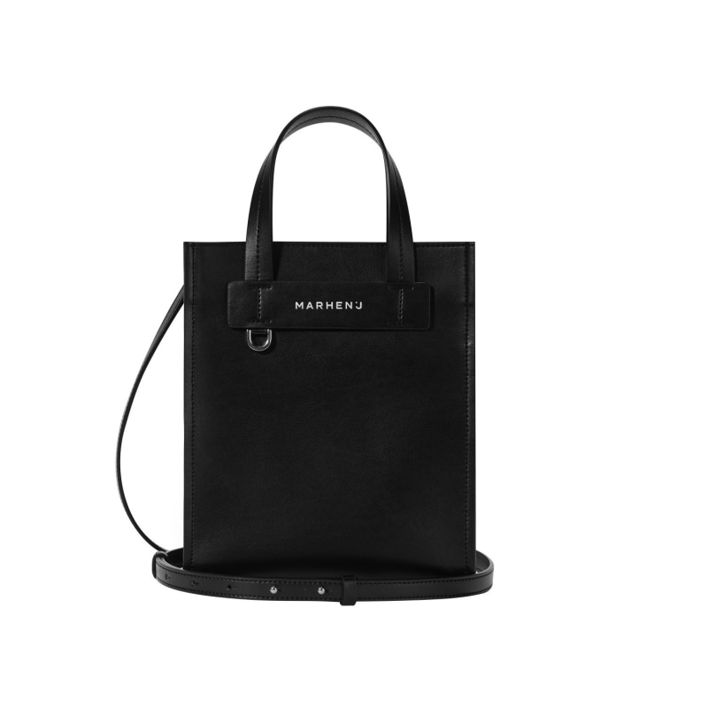 Thumbnail of Marhen.J Apple Leather Shoulder Bag - Hey - Luce Black image