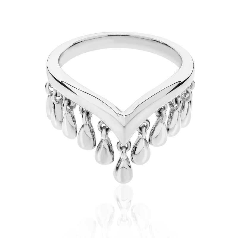 Thumbnail of Wishbone Tear Drop Ring image