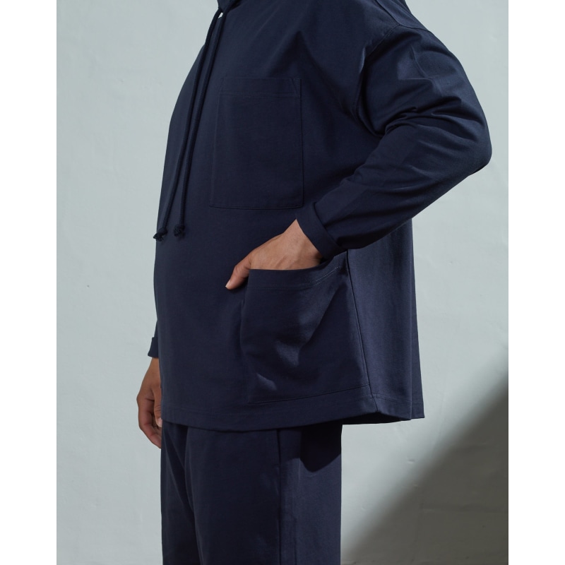 Thumbnail of The 3032 Tie Neck Smock – Midnight Blue image