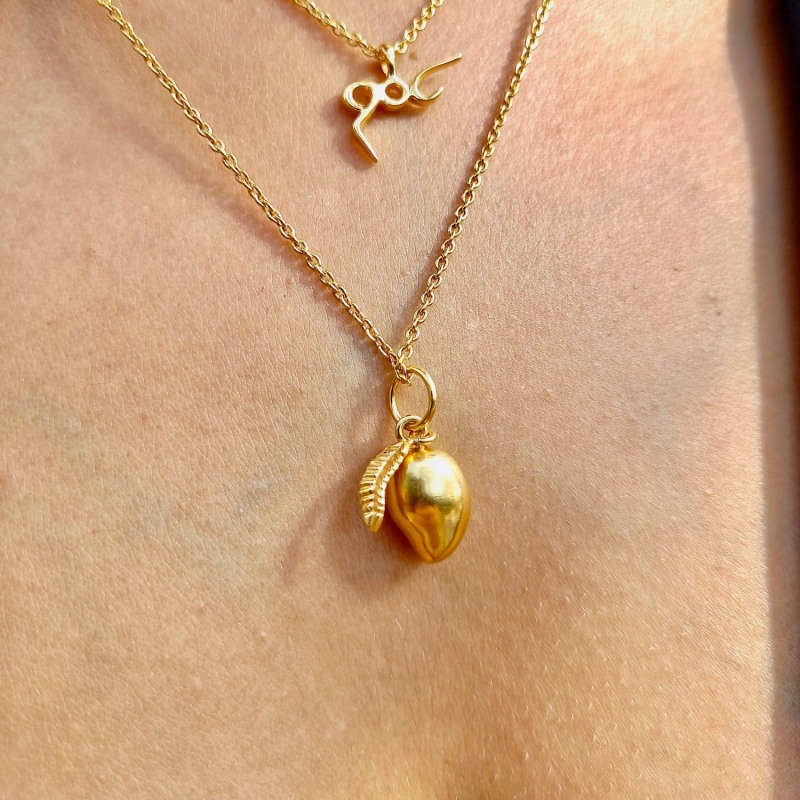 Mango fruit necklace cheap