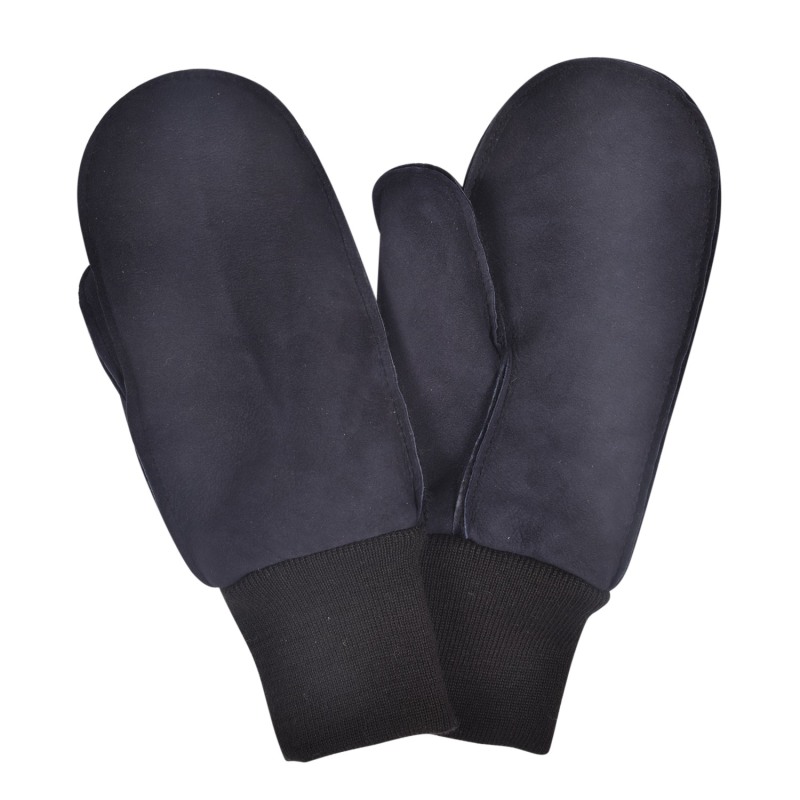 Thumbnail of Sheepskin Mittens Navy - Broom image