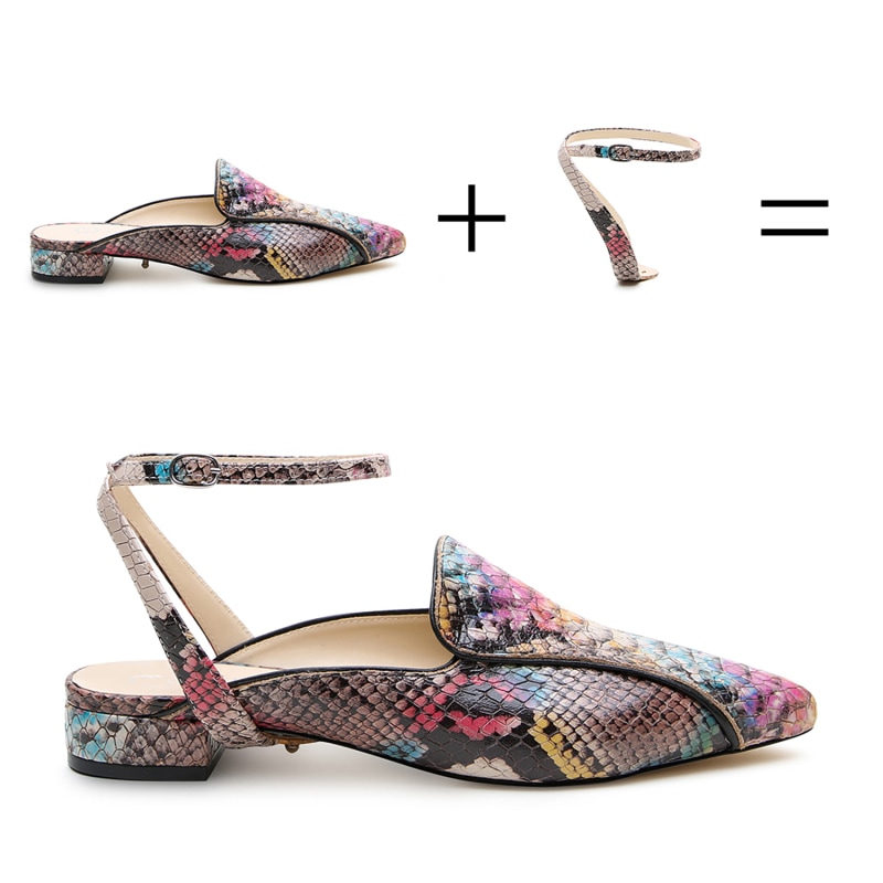 Thumbnail of Painted Snake Pointed Loafer + Marilyn Strap image