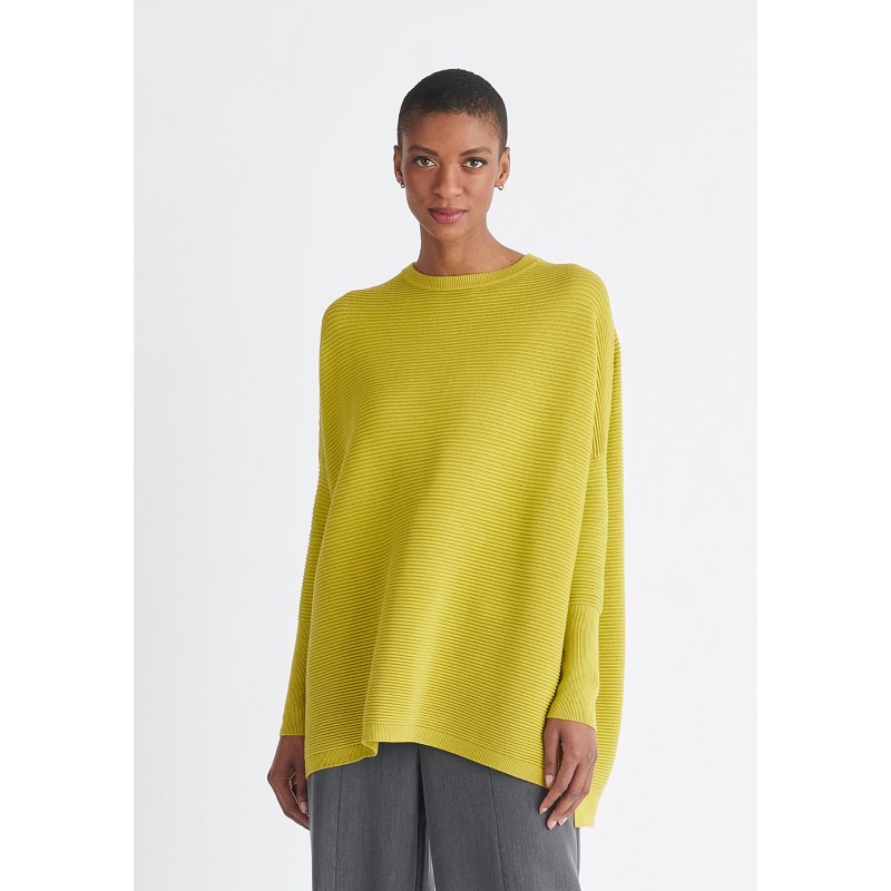 Yellow ribbed jumper online
