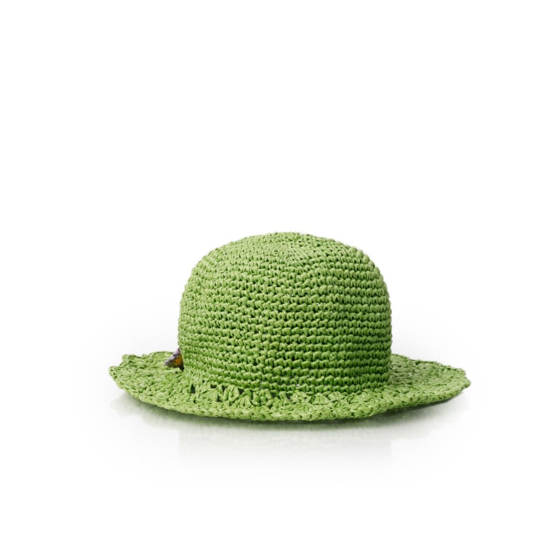 Thumbnail of Palermo Raffia Lime Green Hat image